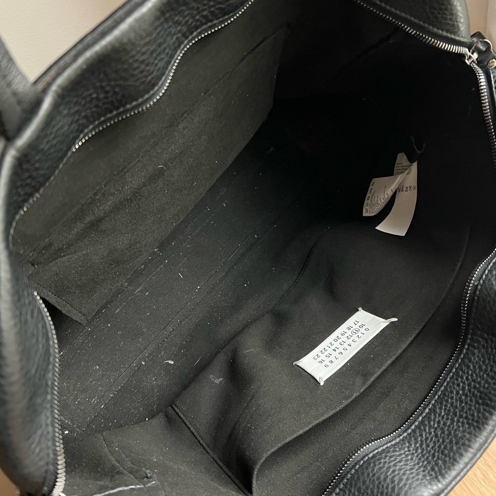 Maison Martin Margiela Black Leather Duffel Bag ghost briefcase - Picture 3 of 14